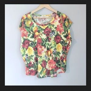 Joyrich Floral short sleeve top SMALL